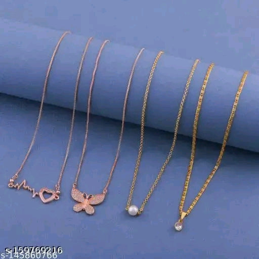 Feminine Fusion New Style Necklaces Combo (Buy two get two FREE) ( GracefulGalore )