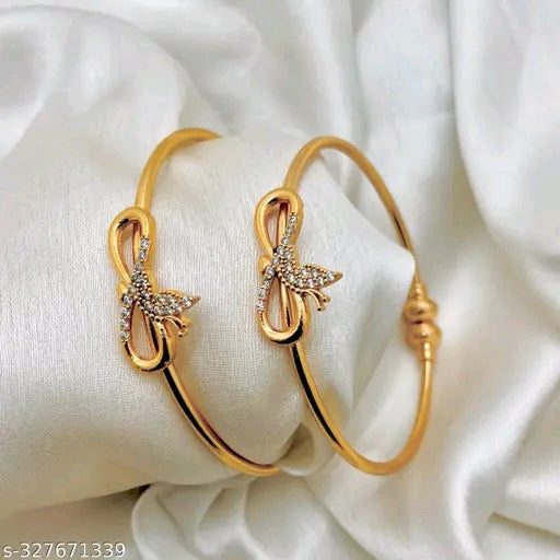 Bangles | women chuda | kadli | American Diamond Kadli Bangles | Pack of Two